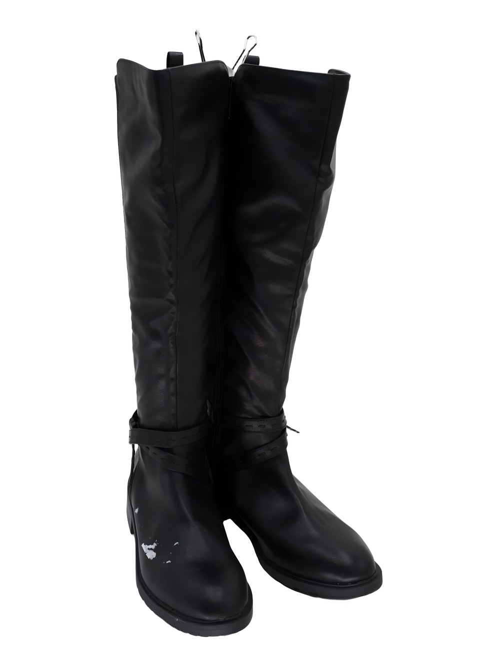 Style and co Verityy Black Faux Leather Tall Boots Size 8.5M
